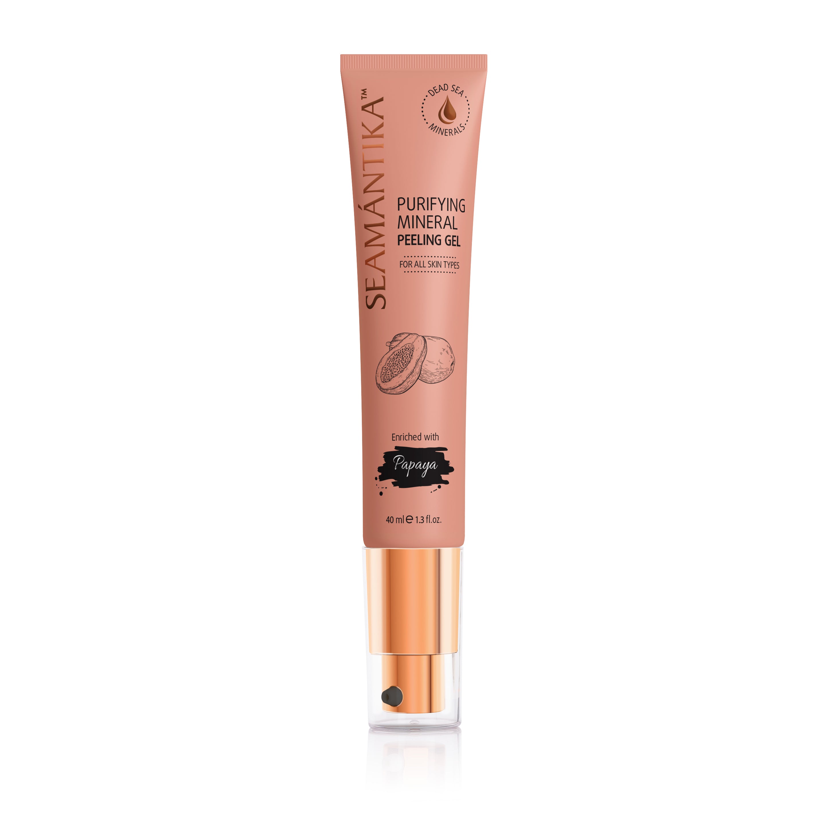 Gel Peeling Minéral Purifiant – Jus de Fruit de Papaye – Pour Tous Types de Peau
